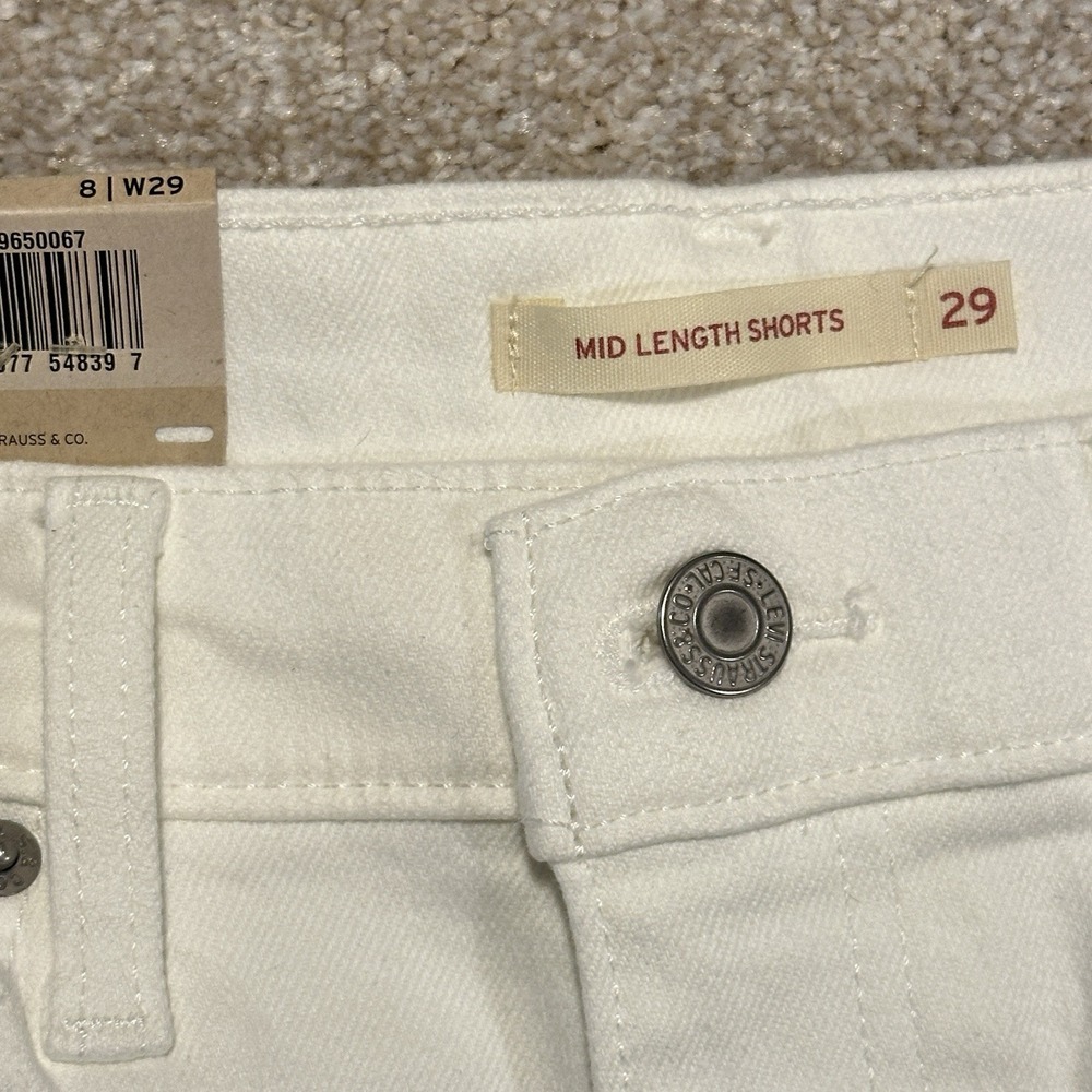 LEVI'S DENIM JEAN MID LENGTH SHORTS‎ WOMEN'S SZ 29 NEW SUMMER CASUAL - Picture 3 of 7